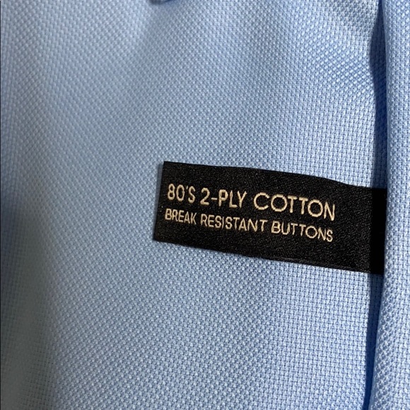 Pronto Uomo No Iron Classic Fit Blue Cotton shirt - Picture 4 of 8